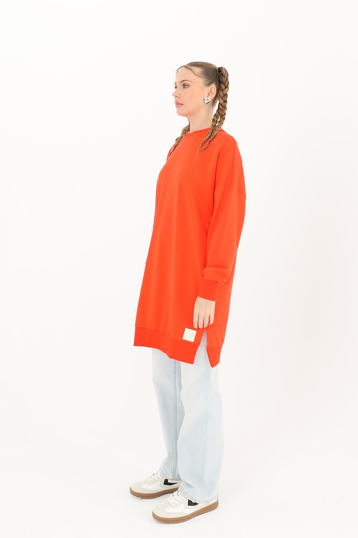 Kadın Basic Tunic - 30644TUN LIGHT RED