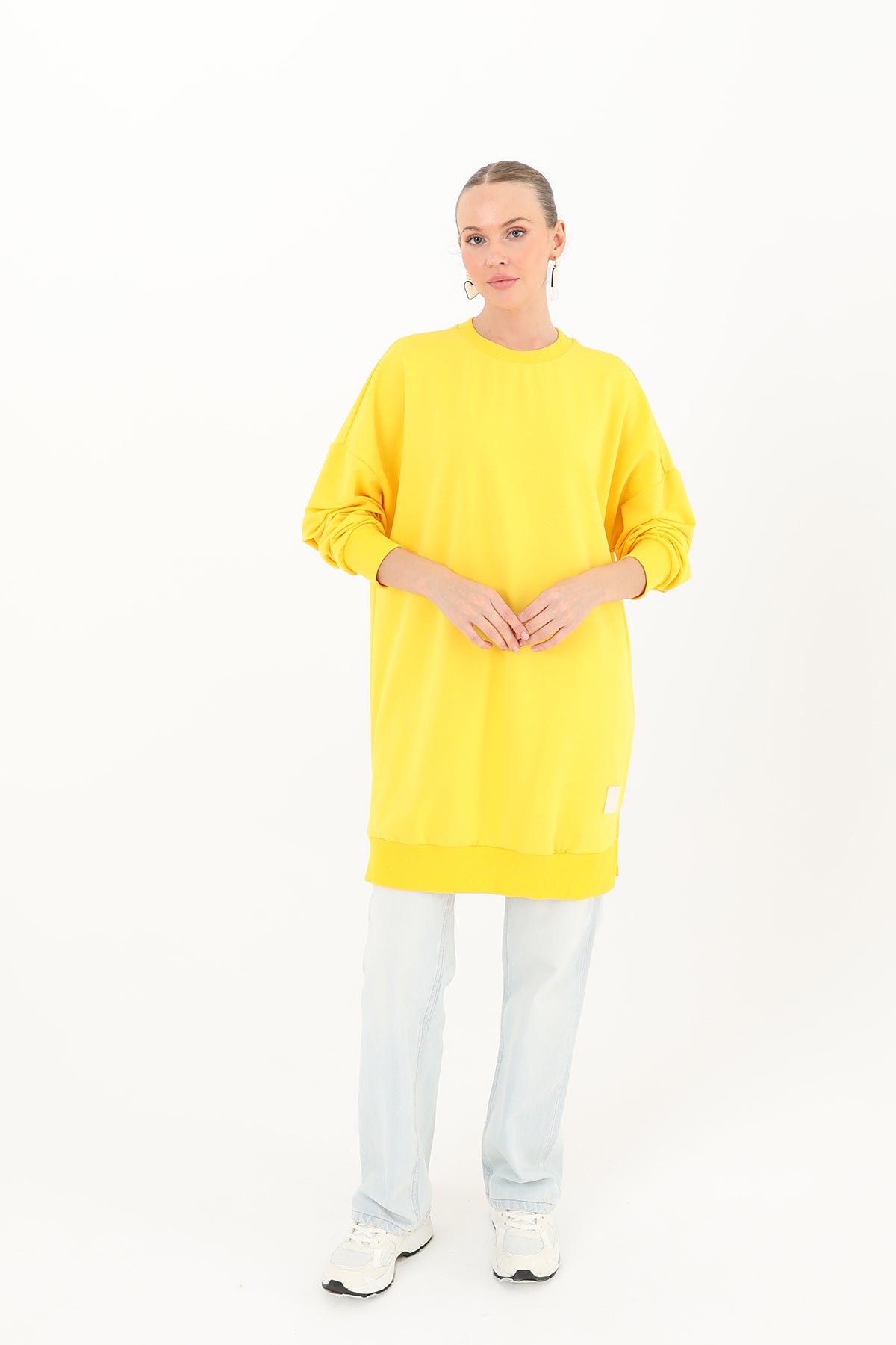 Kadın Basic Tunic - 30644TUN YELLOW