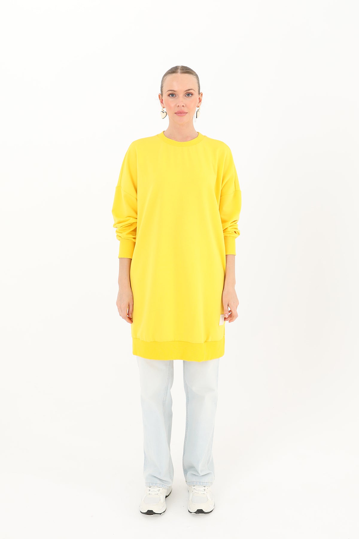 Kadın Basic Tunic - 30644TUN YELLOW