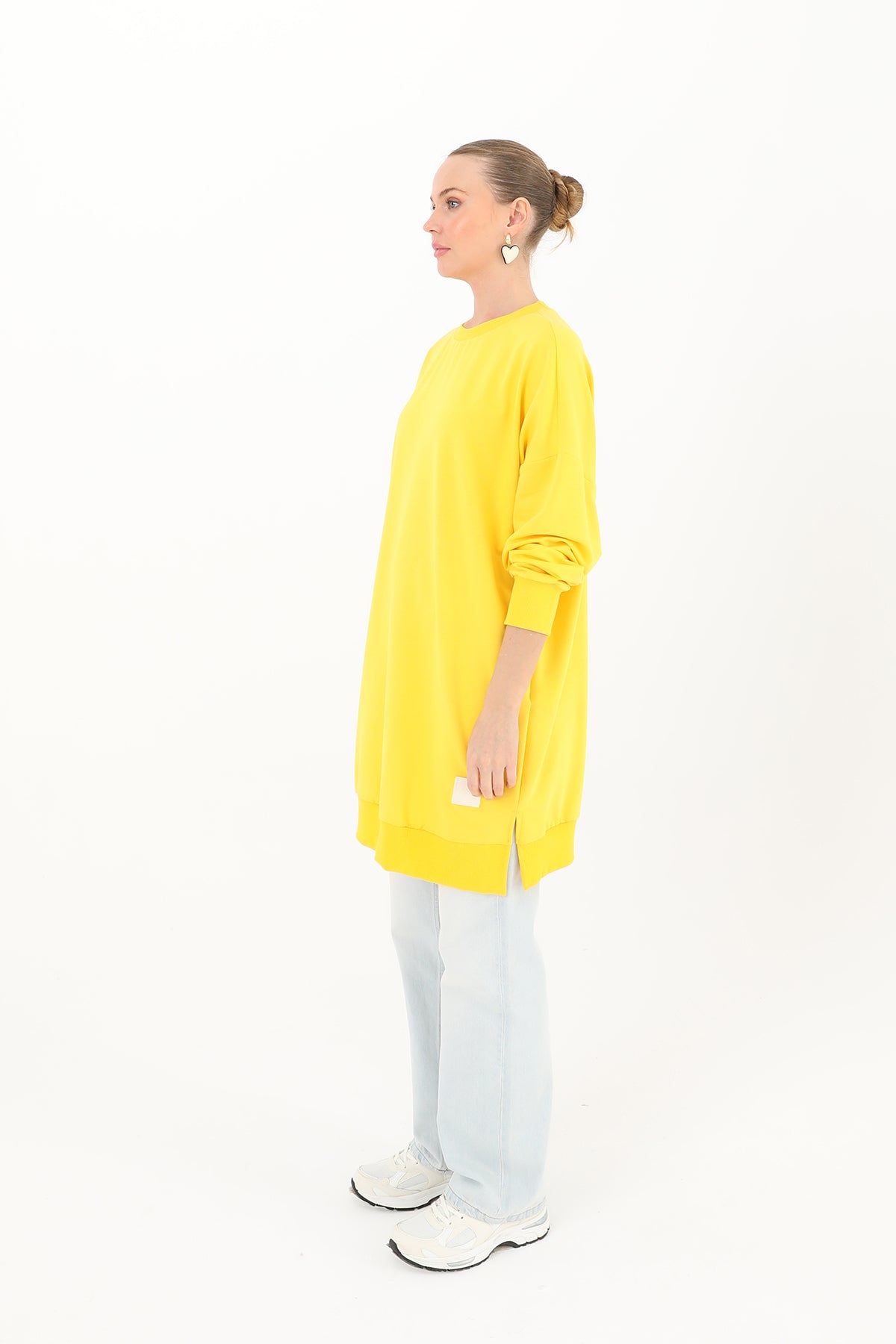 Kadın Basic Tunic - 30644TUN YELLOW