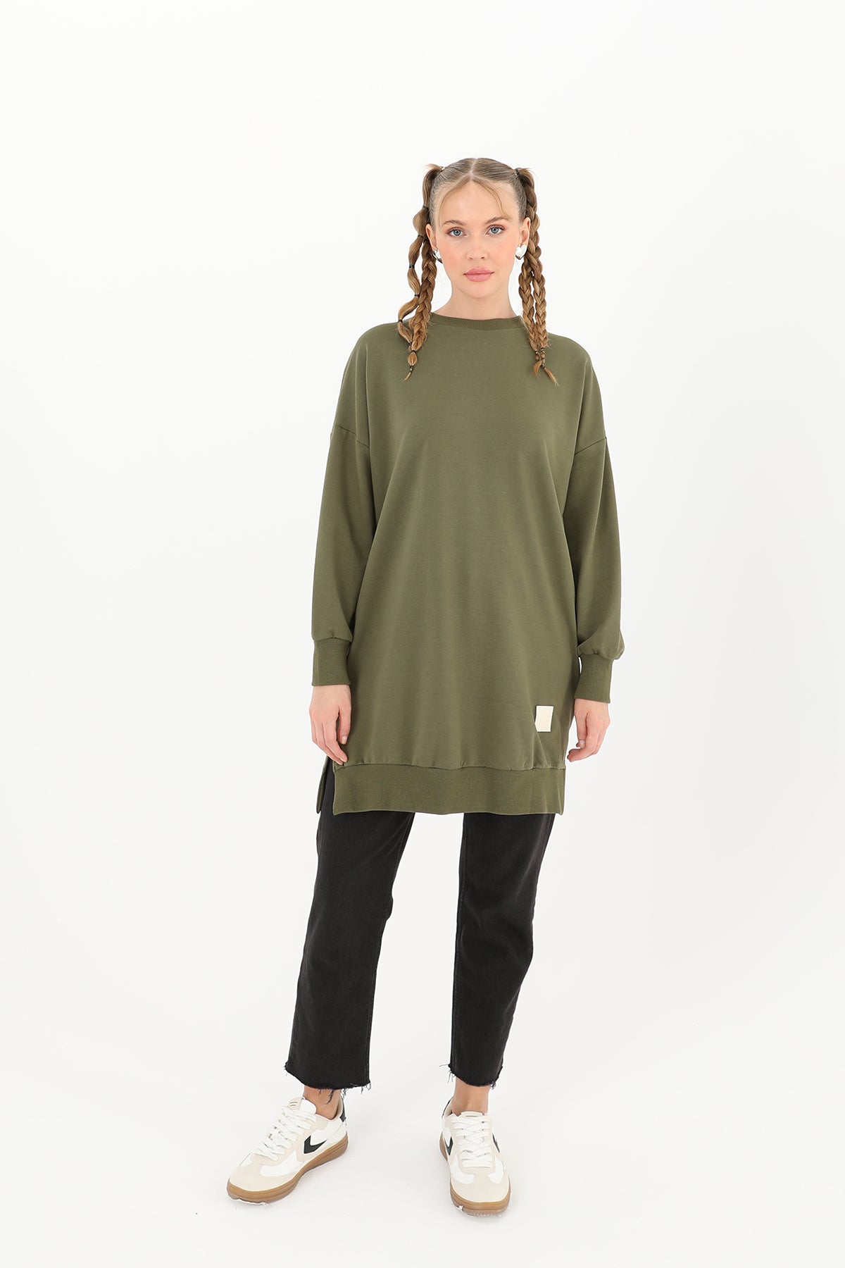 Kadın Basic Tunic - 30644TUN KHAKI