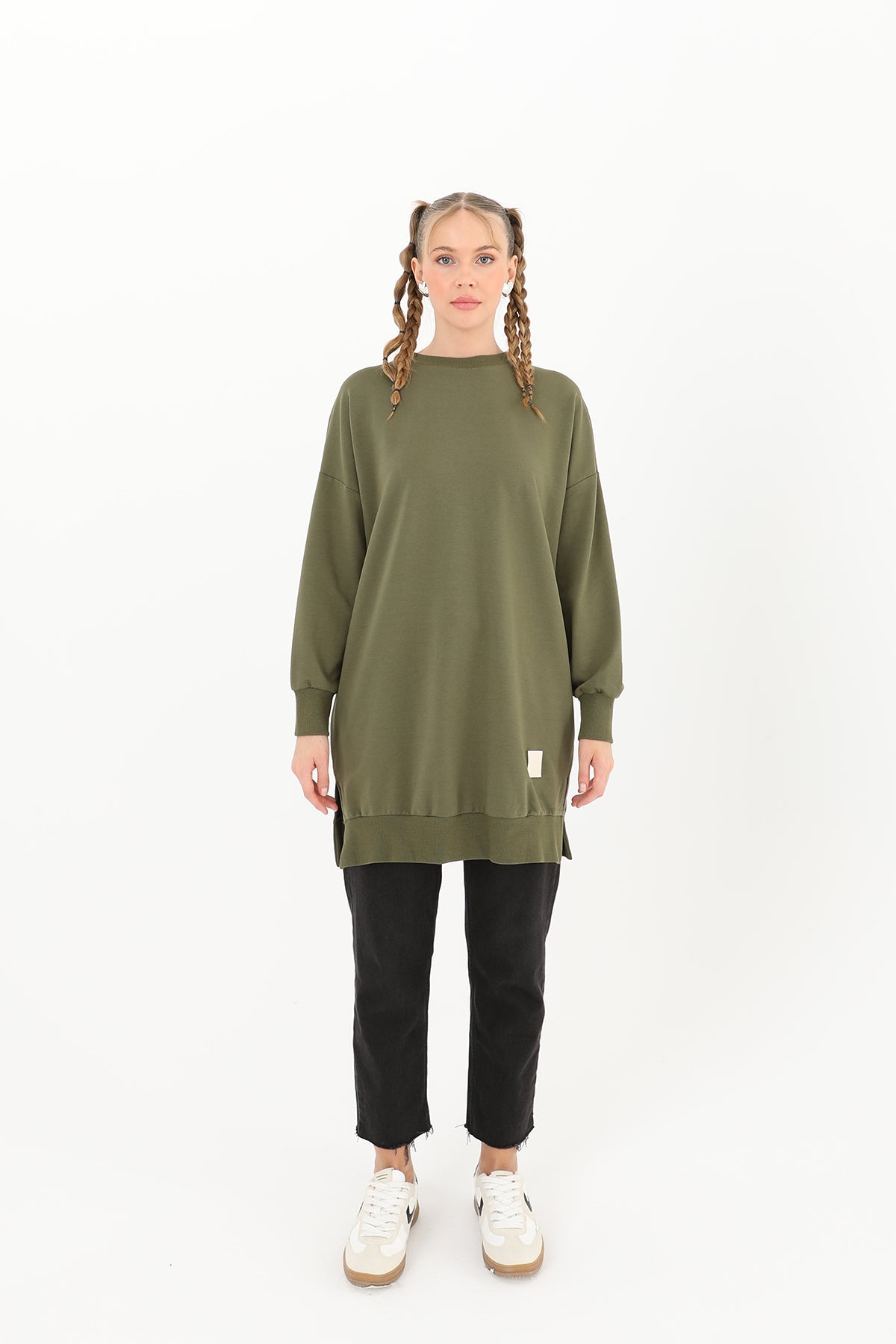 Kadın Basic Tunic - 30644TUN KHAKI