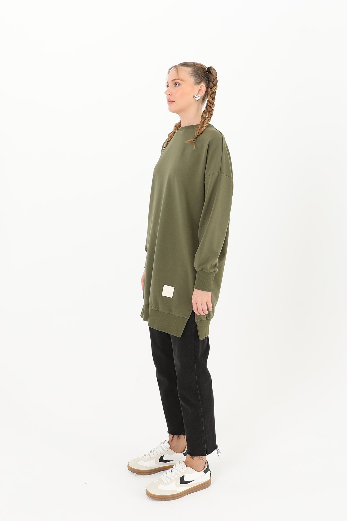 Kadın Basic Tunic - 30644TUN KHAKI