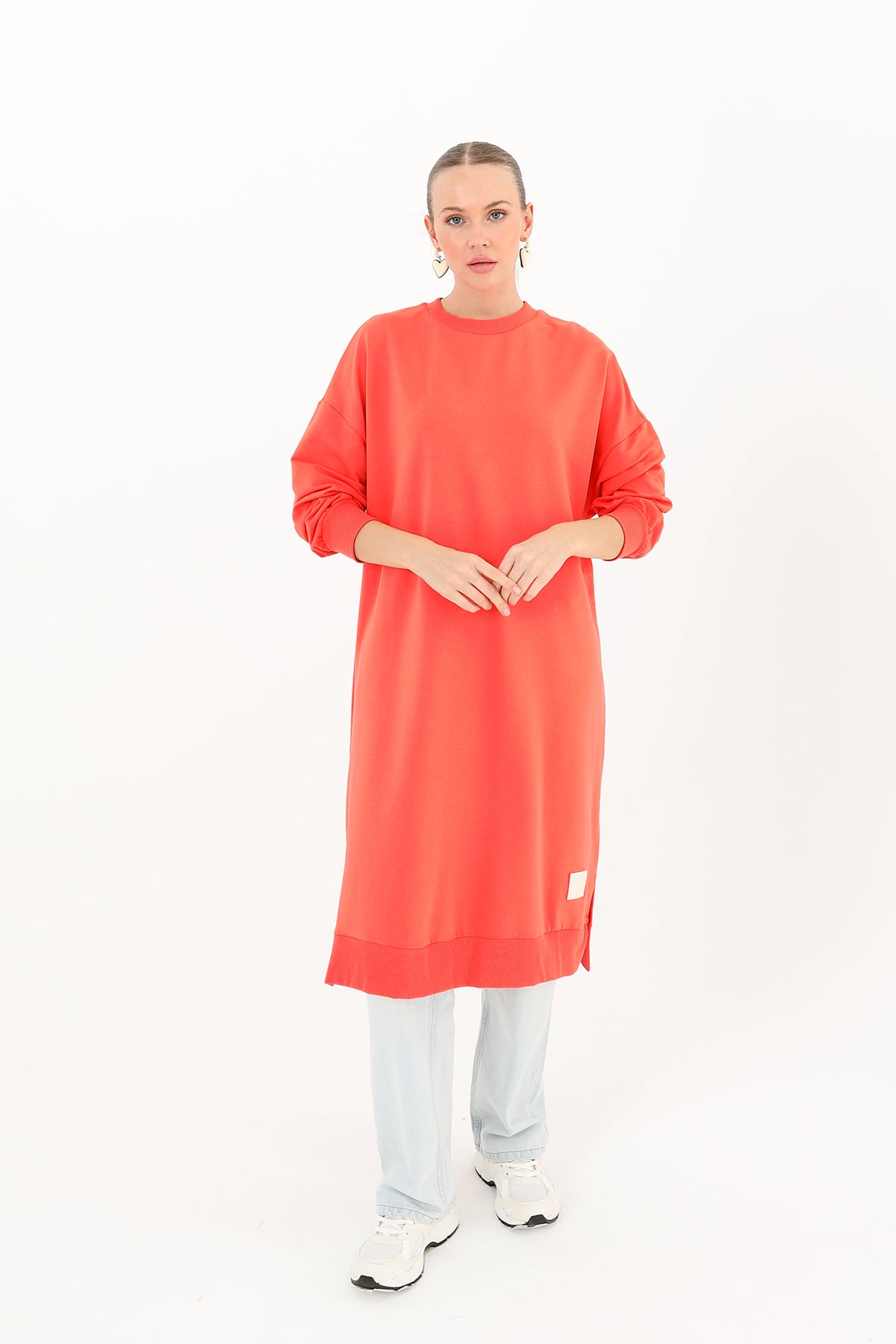 Kadın Basic Tunic - 30645TUN CORAL