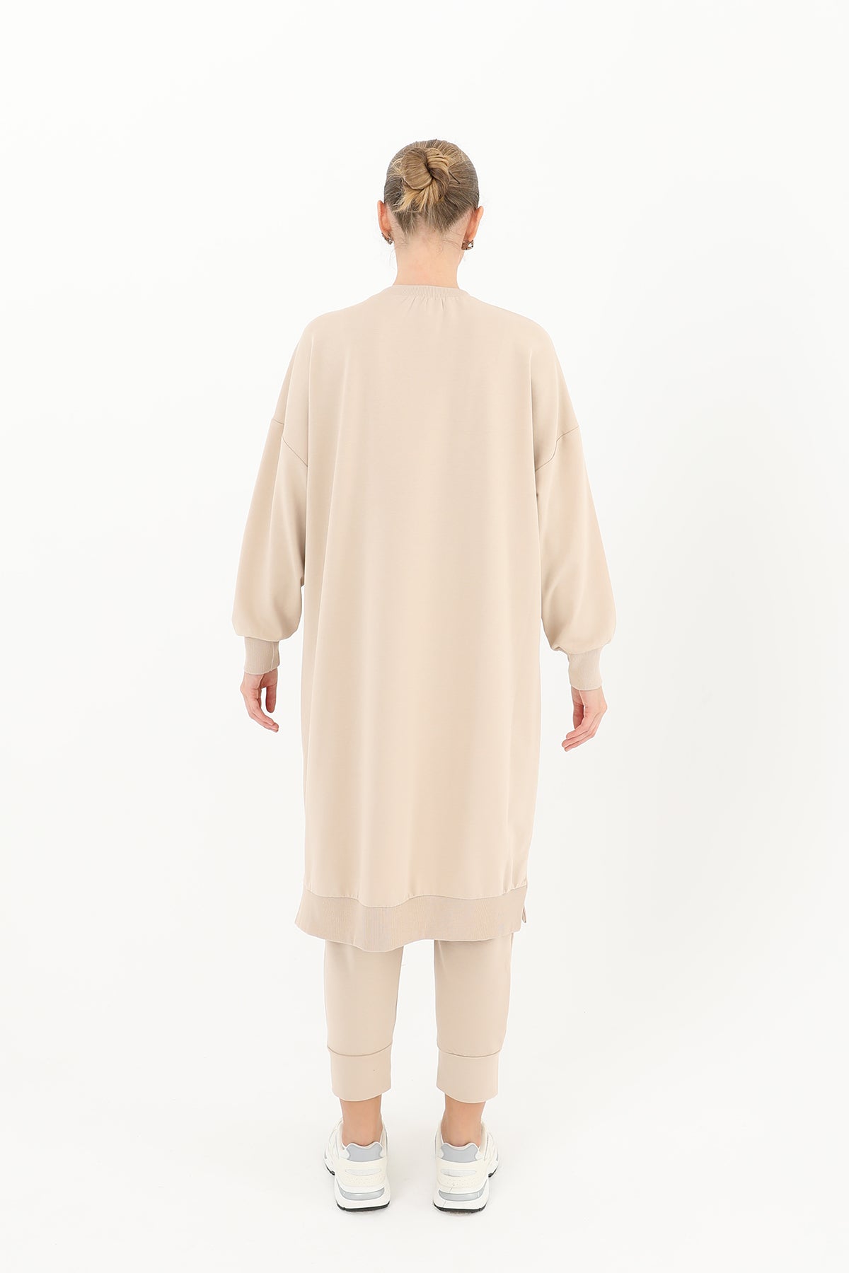 Kadın Basic Tunic - 30645TUN DARK BEIGE