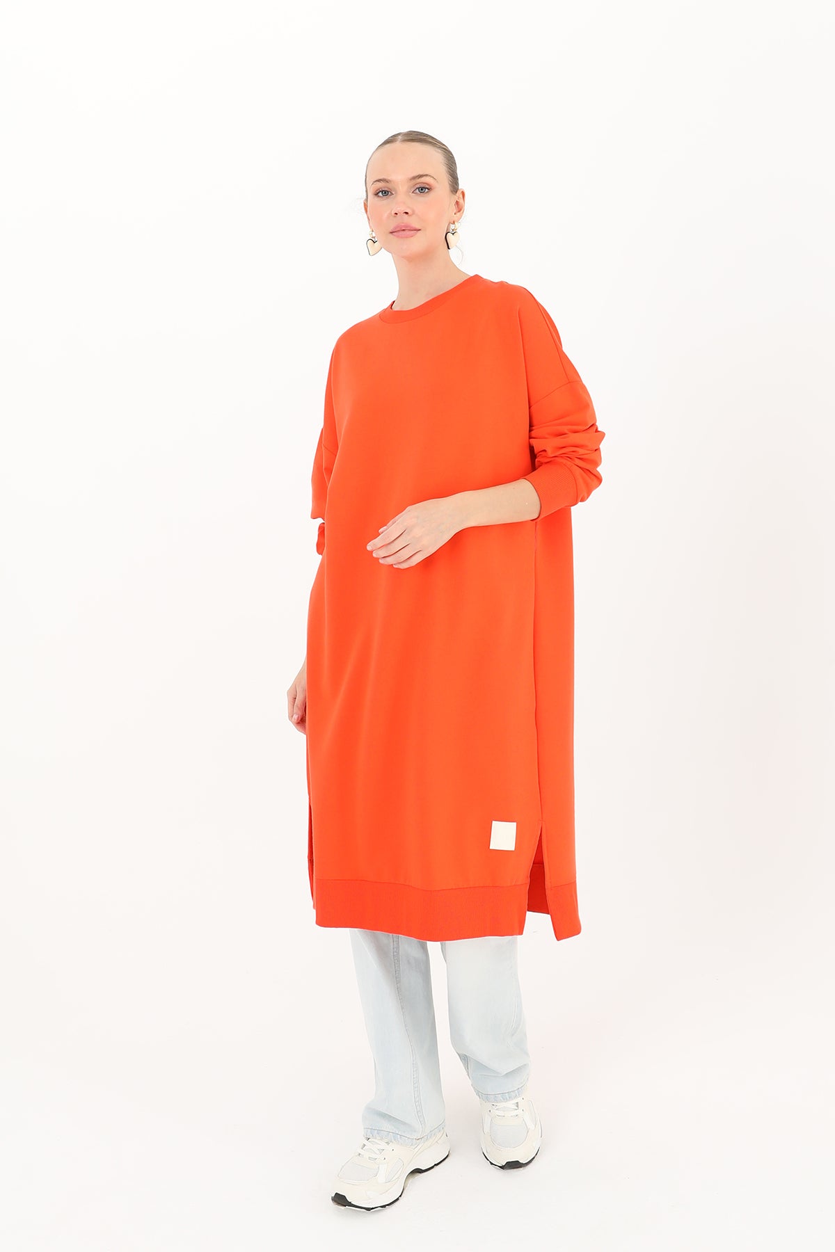 Kadın Basic Tunic - 30645TUN LIGHT RED