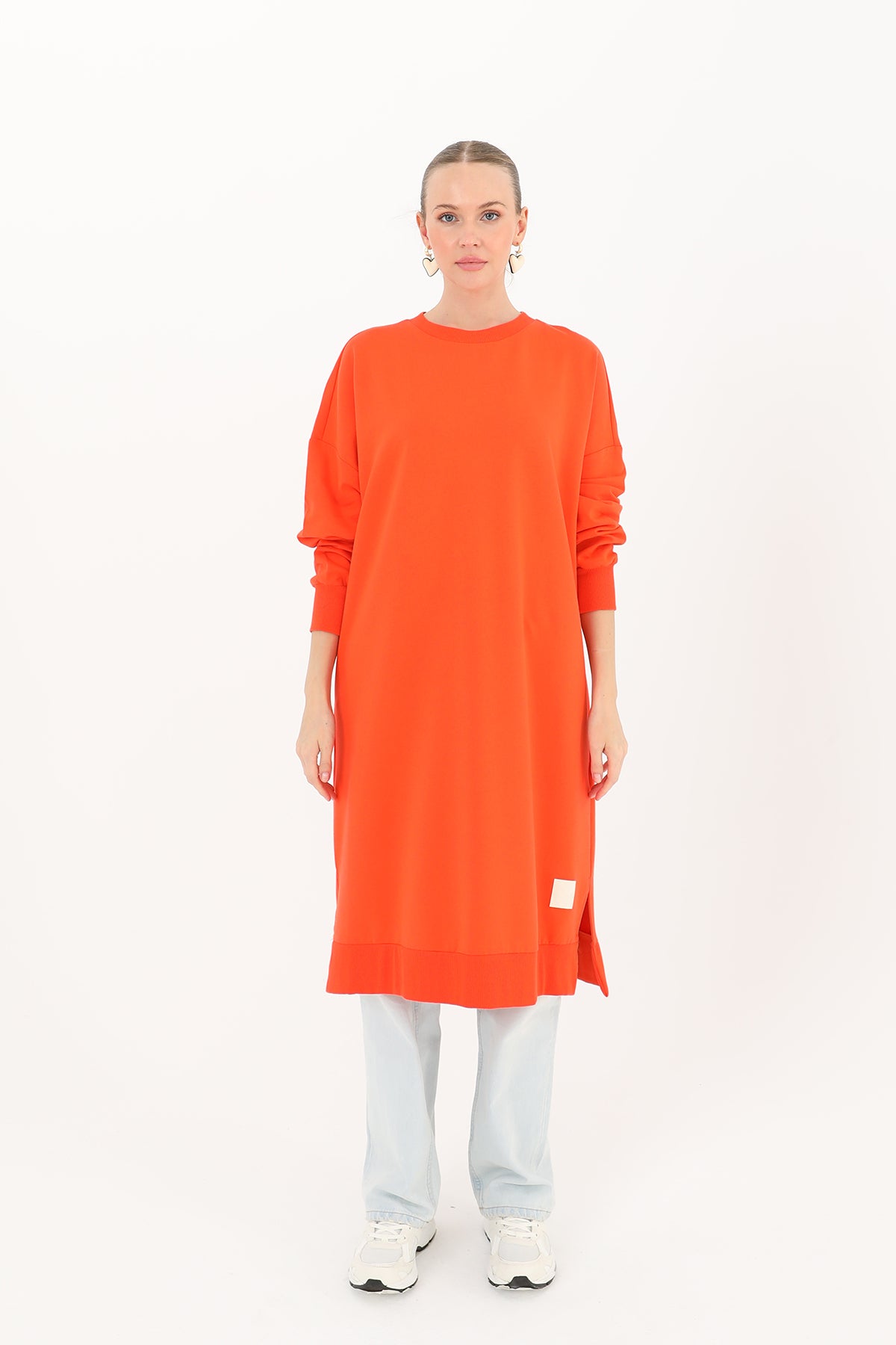 Kadın Basic Tunic - 30645TUN LIGHT RED