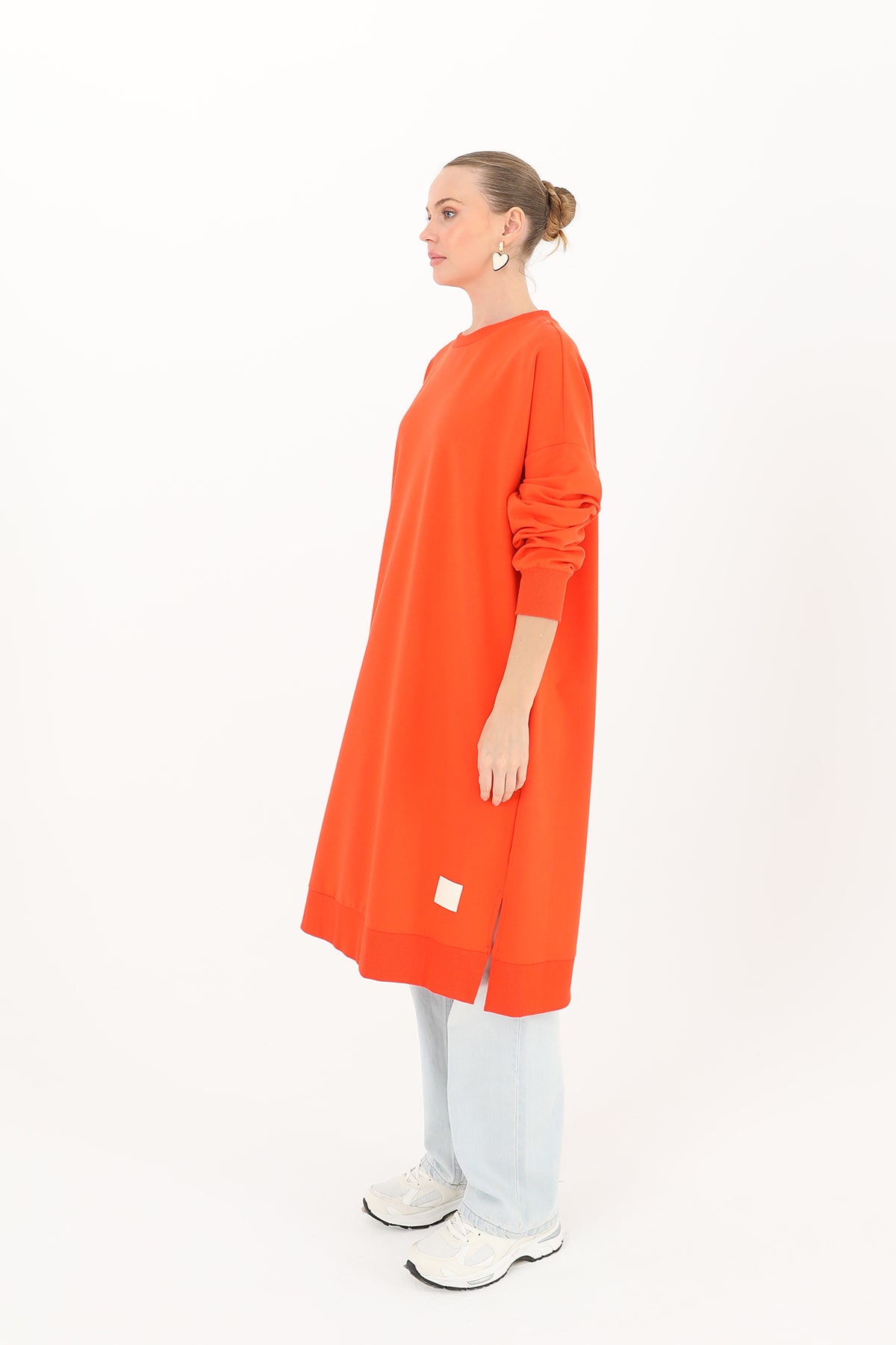 Kadın Basic Tunic - 30645TUN LIGHT RED