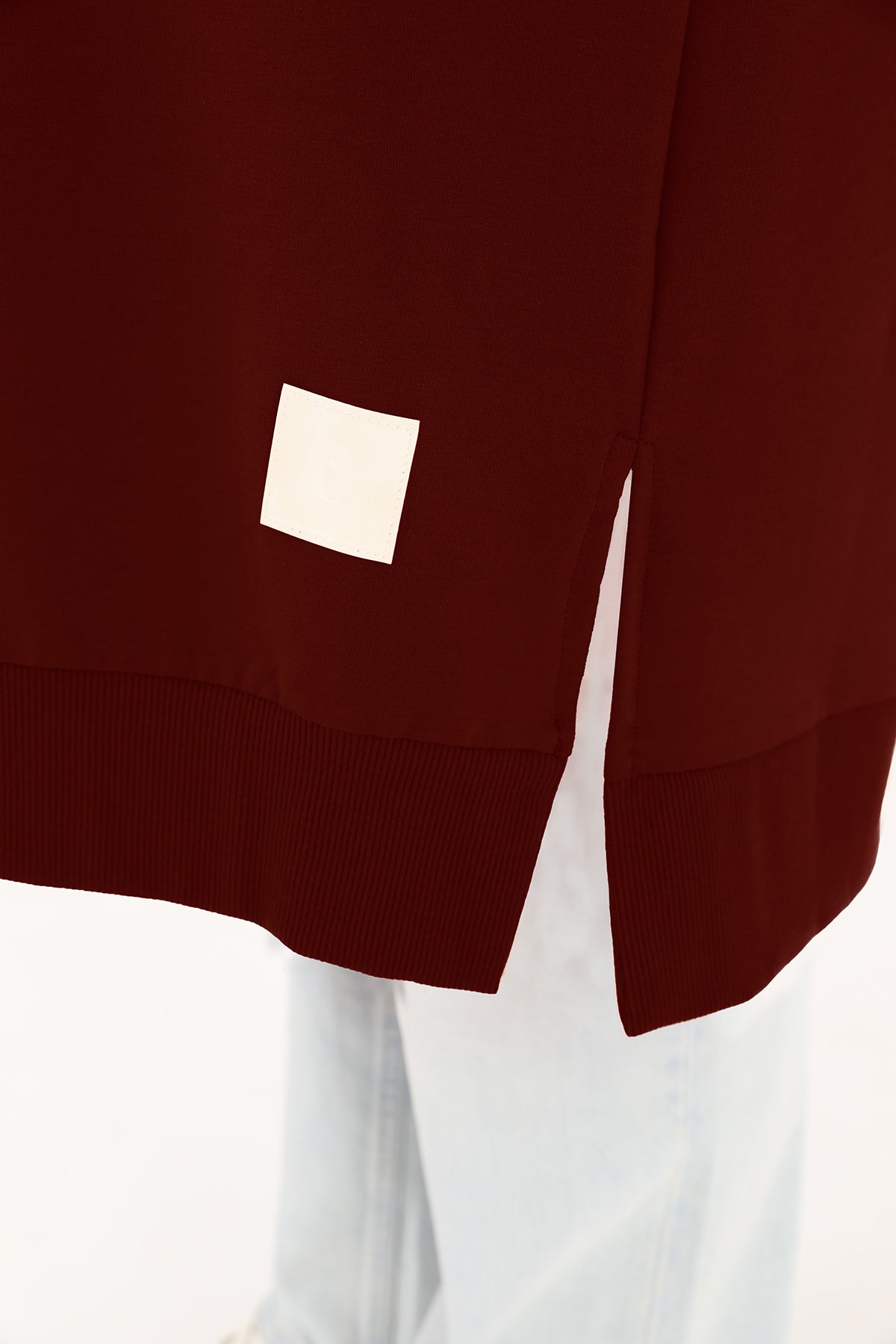 Kadın Basic Tunic - 30645TUN BURGUNDY