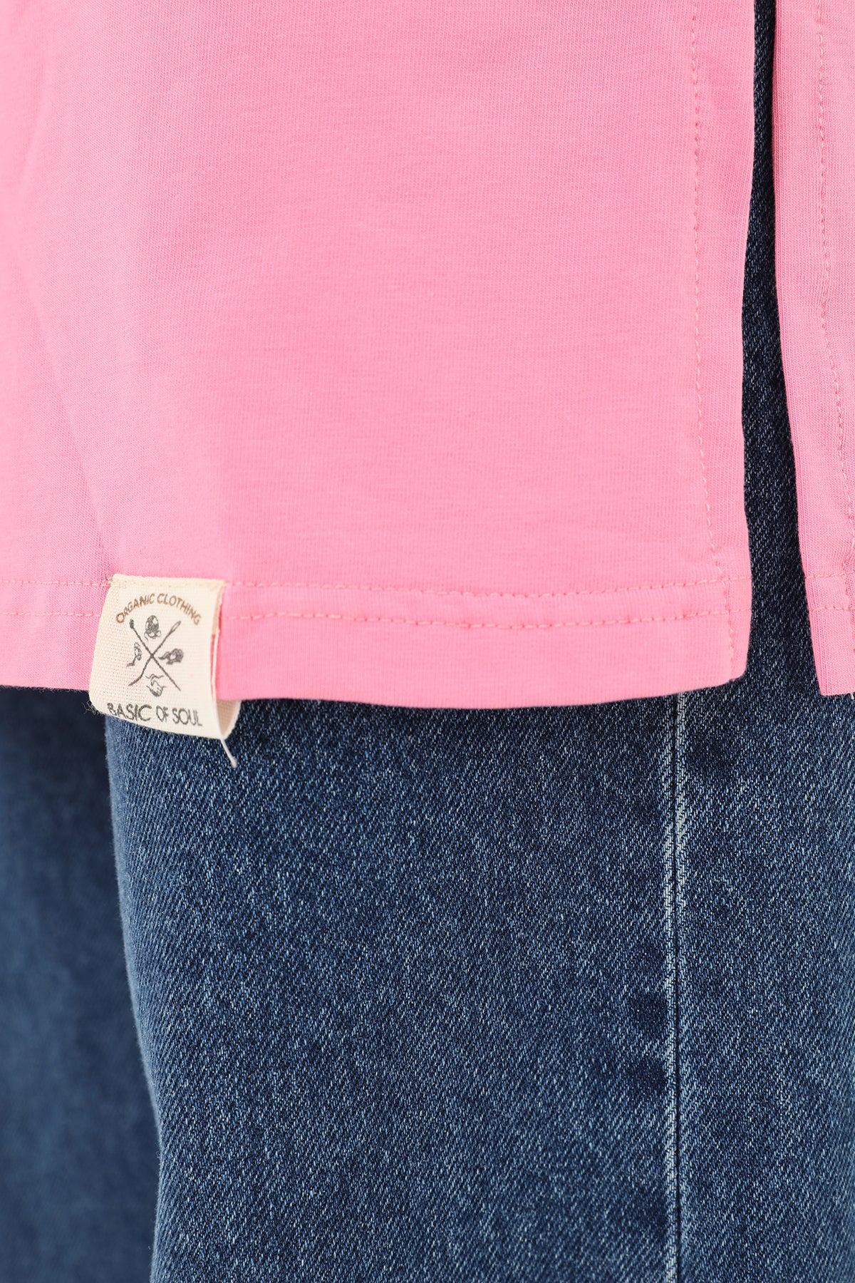 Kadın Basic Kolsuz T-shirt  - 30725TUN PINK
