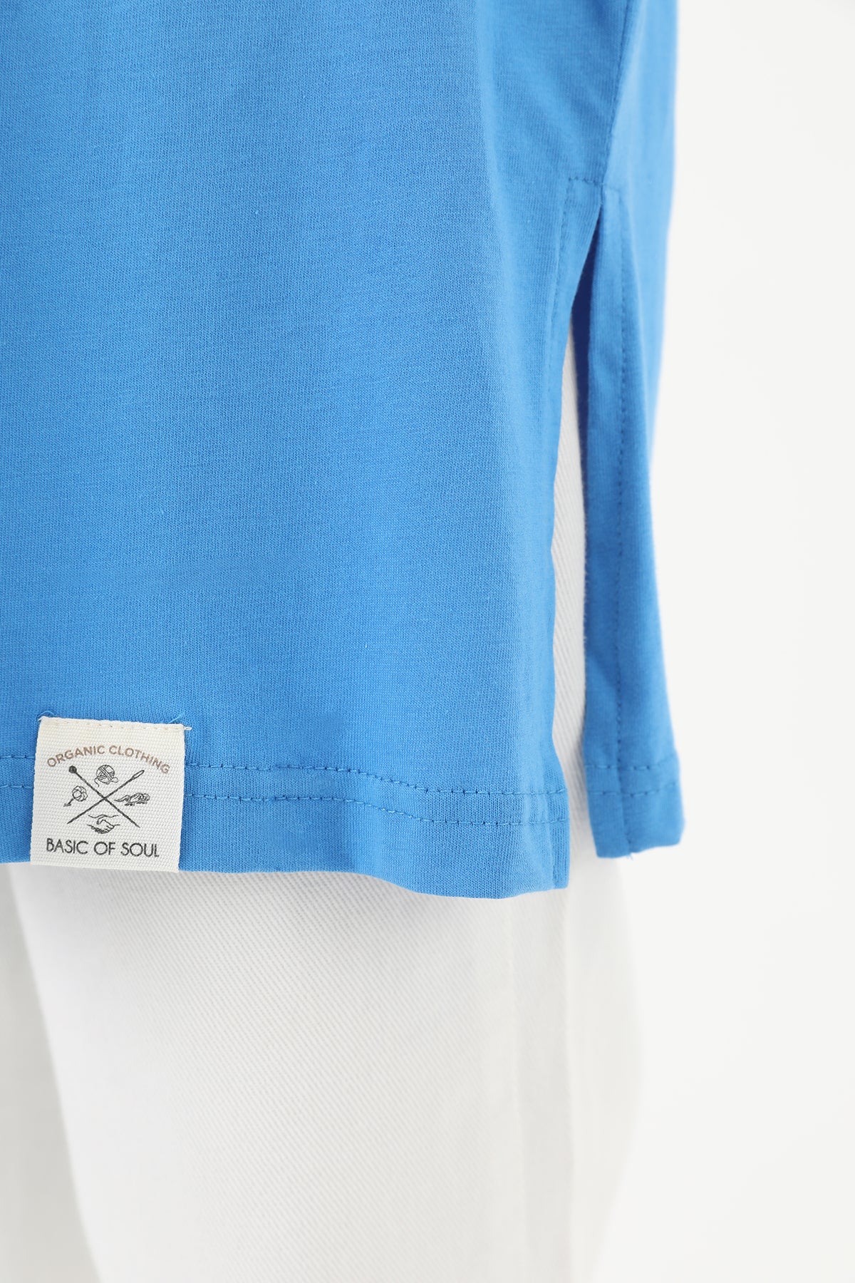 Kadın Basic Kolsuz T-shirt  - 30725TUN SAX BLUE