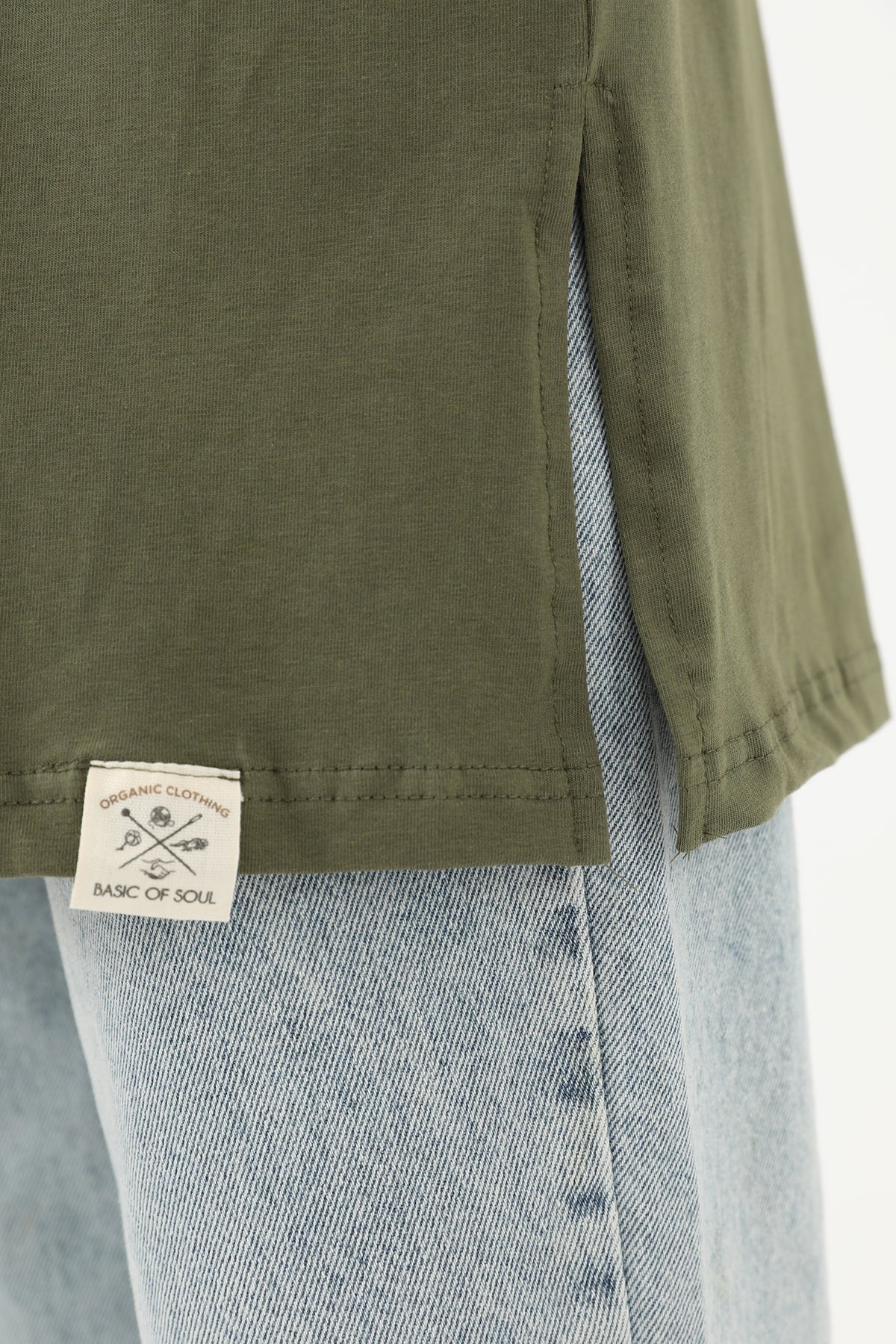 Kadın Basic Kolsuz T-shirt  - 30725TUN KHAKI