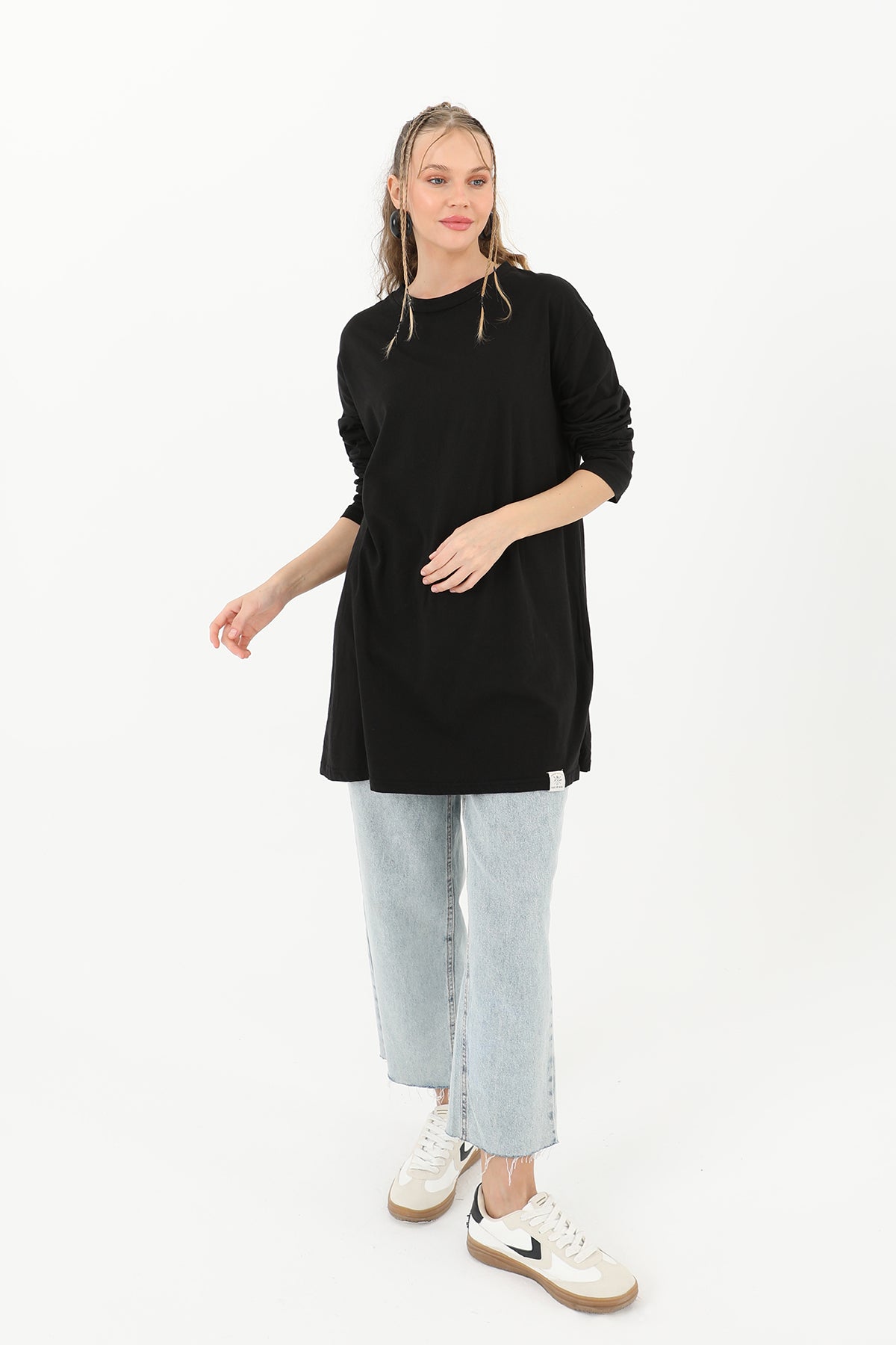 Kadın Basic Tunik - 30726TUN BLACK