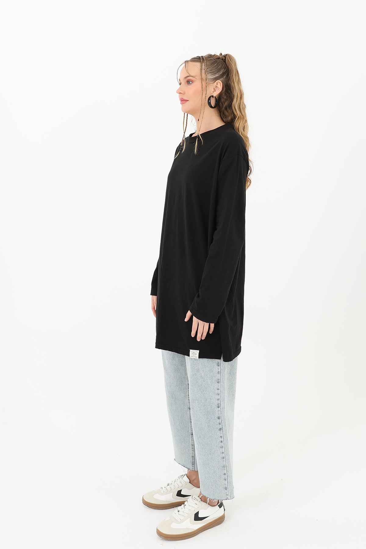 Kadın Basic Tunik - 30726TUN BLACK