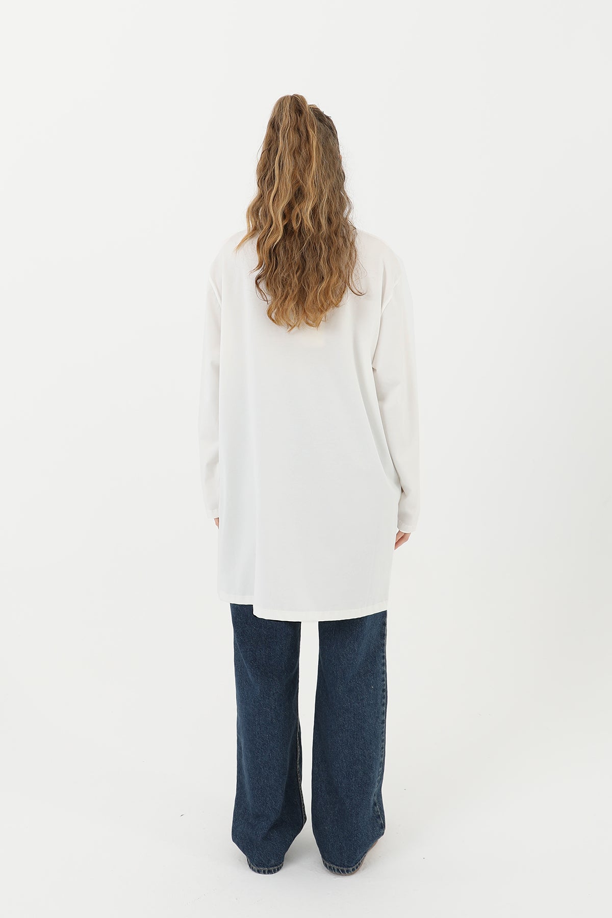 Kadın Basic Tunik - 30726TUN ECRU