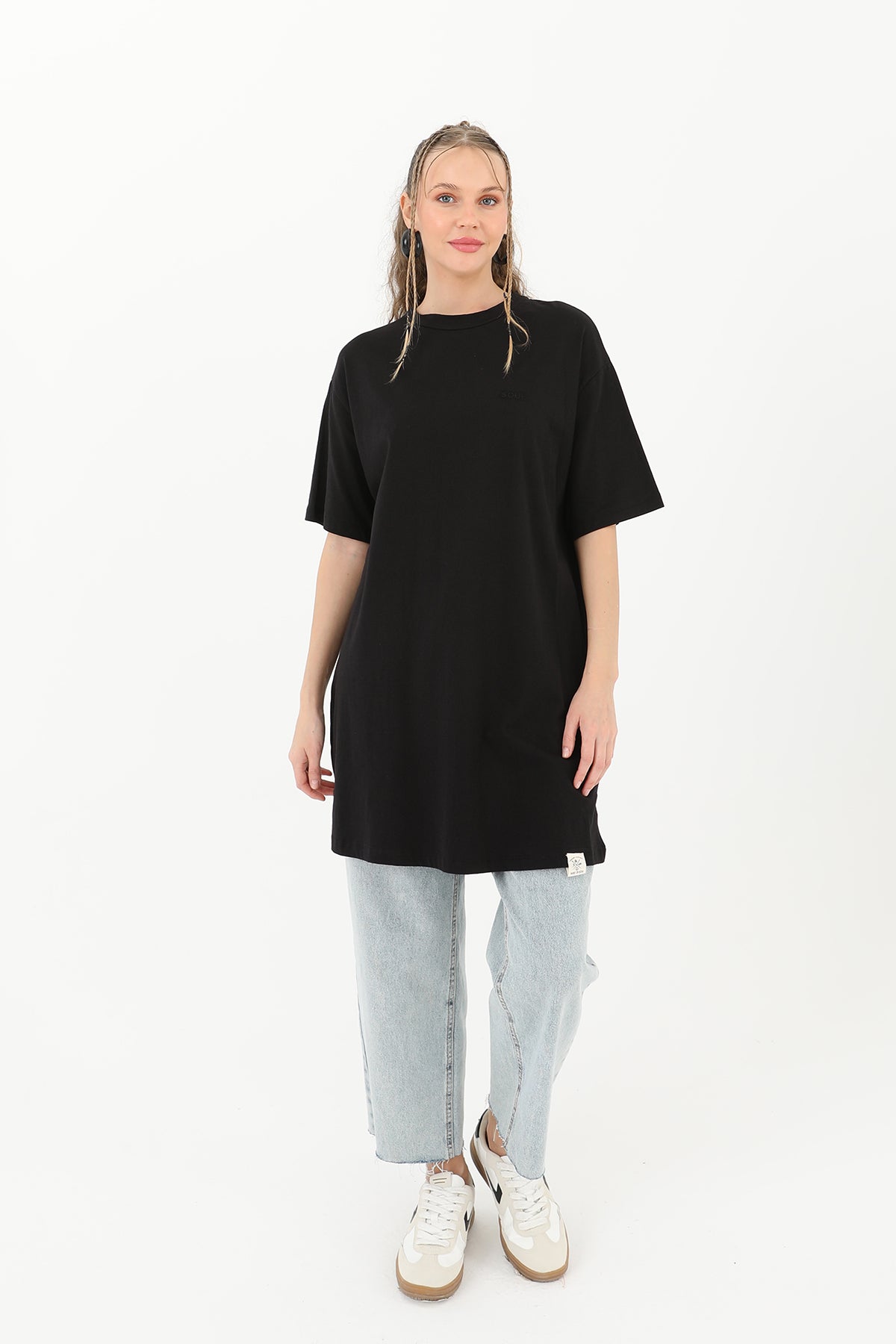 Kadın Basic T-shirt - 30727TSH BLACK