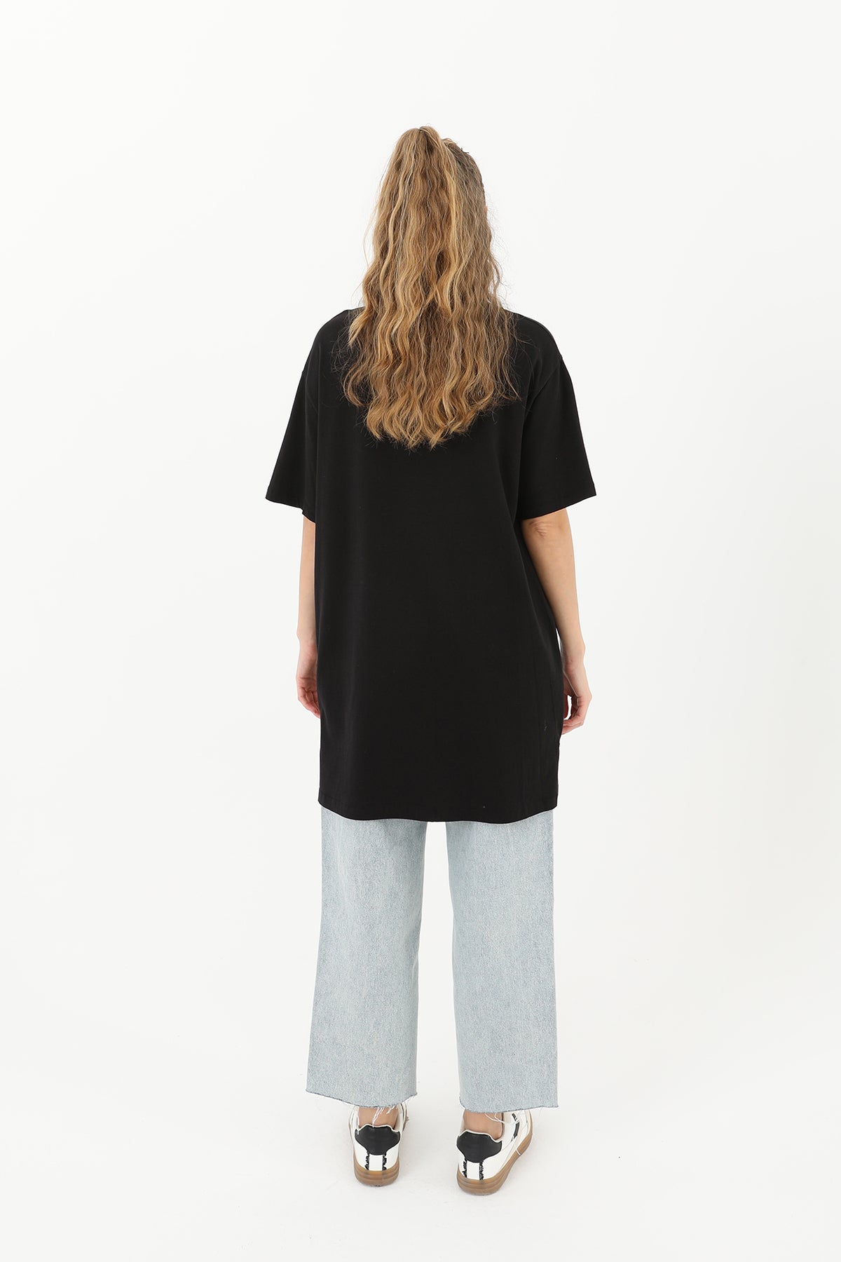 Kadın Basic T-shirt - 30727TSH BLACK