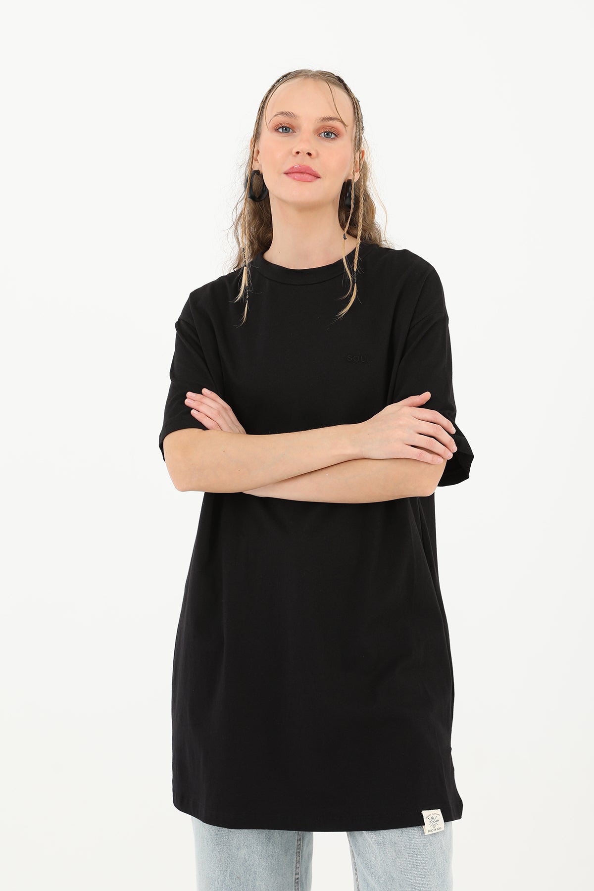 Kadın Basic T-shirt - 30727TSH BLACK