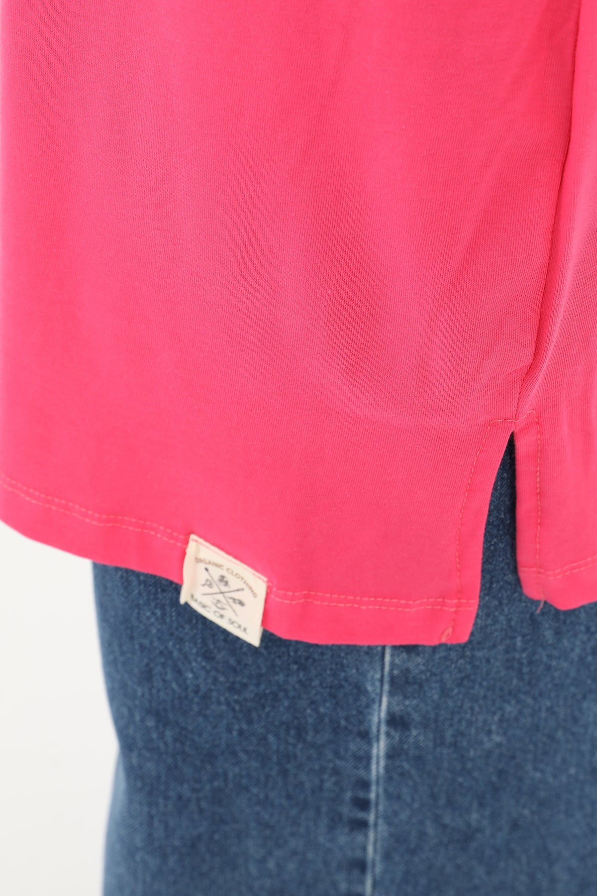 Kadın Basic T-shirt - 30727TSH FUCHSIA