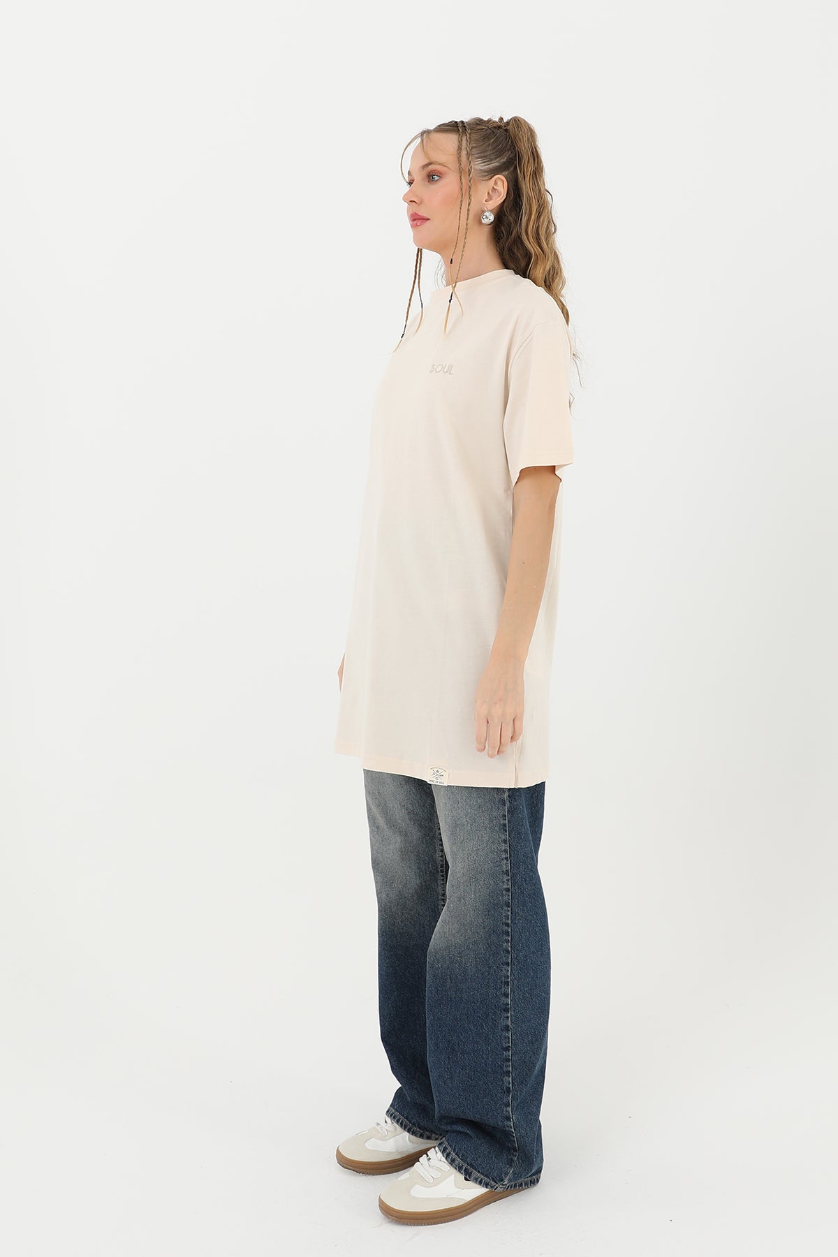 Kadın Basic T-shirt - 30727TSH BEIGE