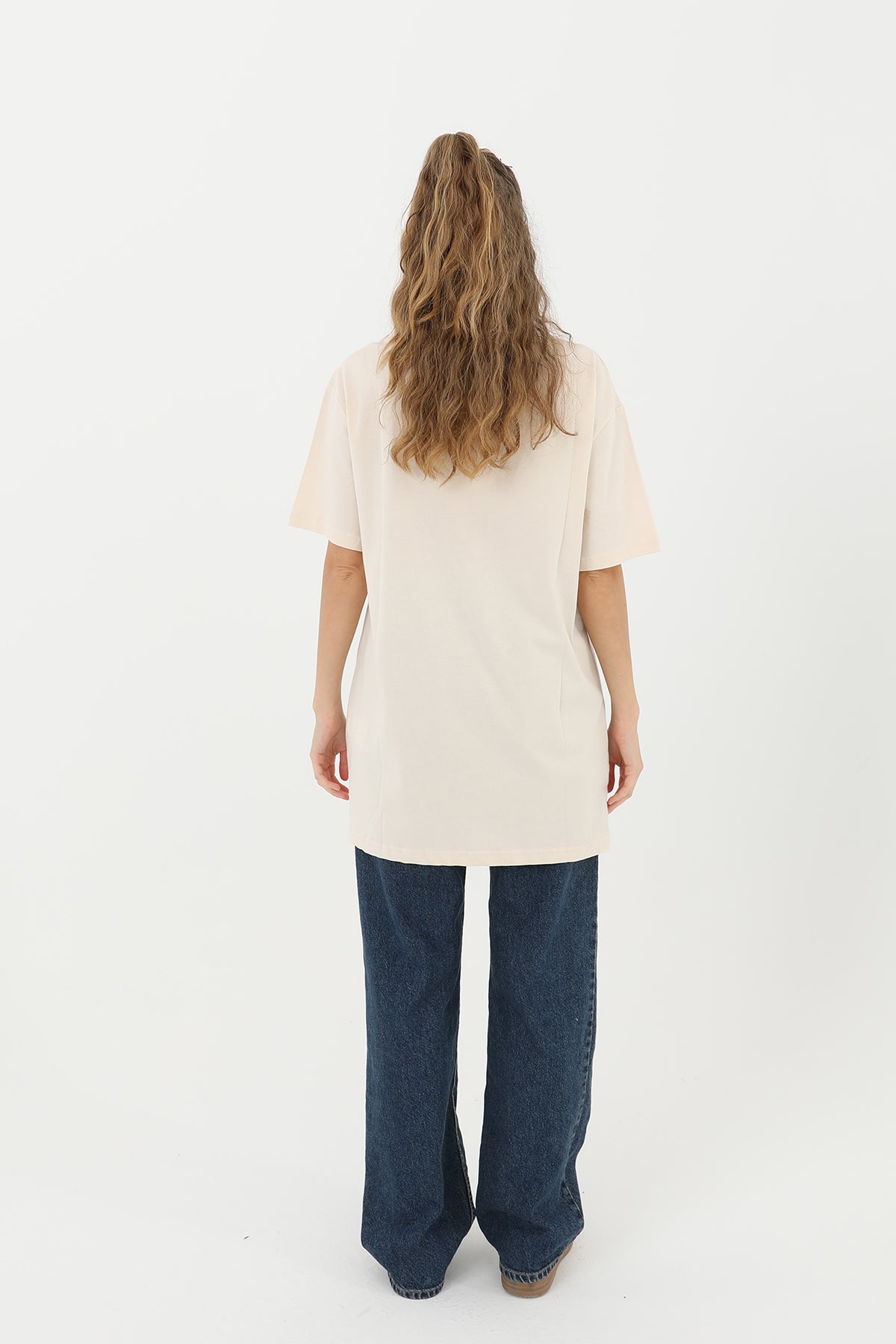 Kadın Basic T-shirt - 30727TSH BEIGE