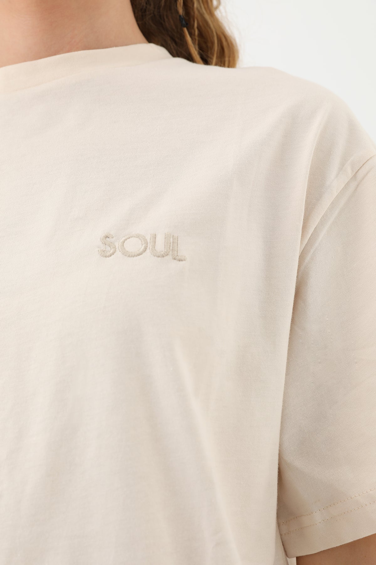 Kadın Basic T-shirt - 30727TSH BEIGE