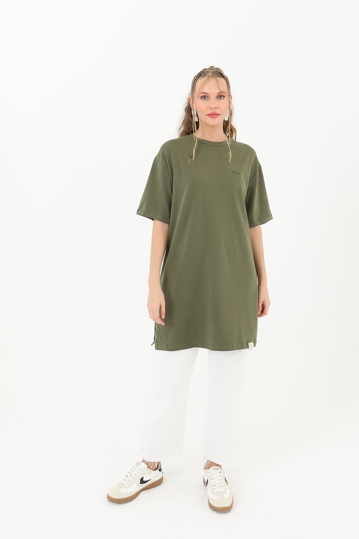 Kadın Basic T-shirt - 30727TSH KHAKI