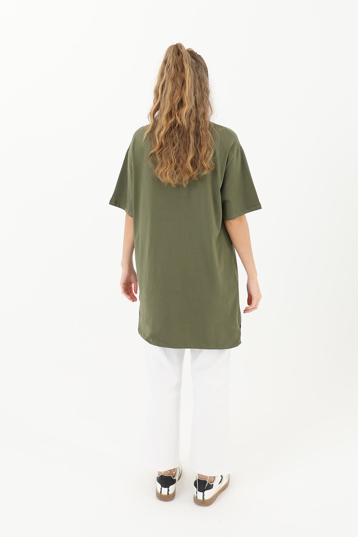 Kadın Basic T-shirt - 30727TSH KHAKI